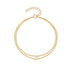S925 sterling silver daily double-layer diamond inlaid women's wedding bracelet - MOWTE