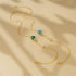 S925 pure silver diamond inlaid turquoise and turquoise high-end bracelet for women - MOWTE