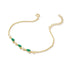 S925 sterling silver round bead chain water drop zircon bracelet - MOWTE