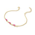 S925 sterling silver round bead chain water drop zircon bracelet - MOWTE