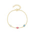 925 sterling silver color creative diamond edging and diamond setting versatile bracelet - MOWTE