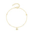 S925 pure silver four pointed star four pointed star diamond inlaid opal Australian treasure women's layered bracelet - MOWTE
