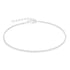 S925 pure silver chain women's DIY chain bracelet plated with bright silver - MOWTE