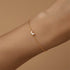 Commuting simple outfit s925 pure silver zircon opal irregular heart bracelet - MOWTE
