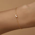 Commuting simple outfit s925 pure silver zircon opal irregular heart bracelet - MOWTE