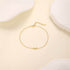 Commuting simple outfit s925 pure silver zircon opal irregular heart bracelet - MOWTE