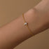S925 sterling silver cross set with diamonds versatile fashion bracelet simple daily office worker accessory - MOWTE