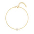 S925 sterling silver cross set with diamonds versatile fashion bracelet simple daily office worker accessory - MOWTE