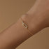 S925 Solid Silver Geometric Diamond Set Ring Interlocking Bracelet - MOWTE