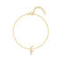 S925 sterling silver crescent studded diamond bracelet for daily wear - MOWTE