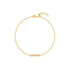 S925 sterling silver three-point round zircon bracelet for women - MOWTE