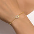 S925 pure silver hollow heart bracelet - MOWTE