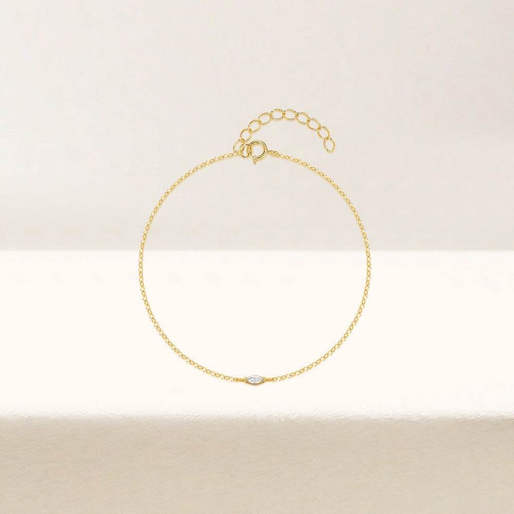 S925 sterling silver daily wear classic diamond studded bracelet for women - MOWTE