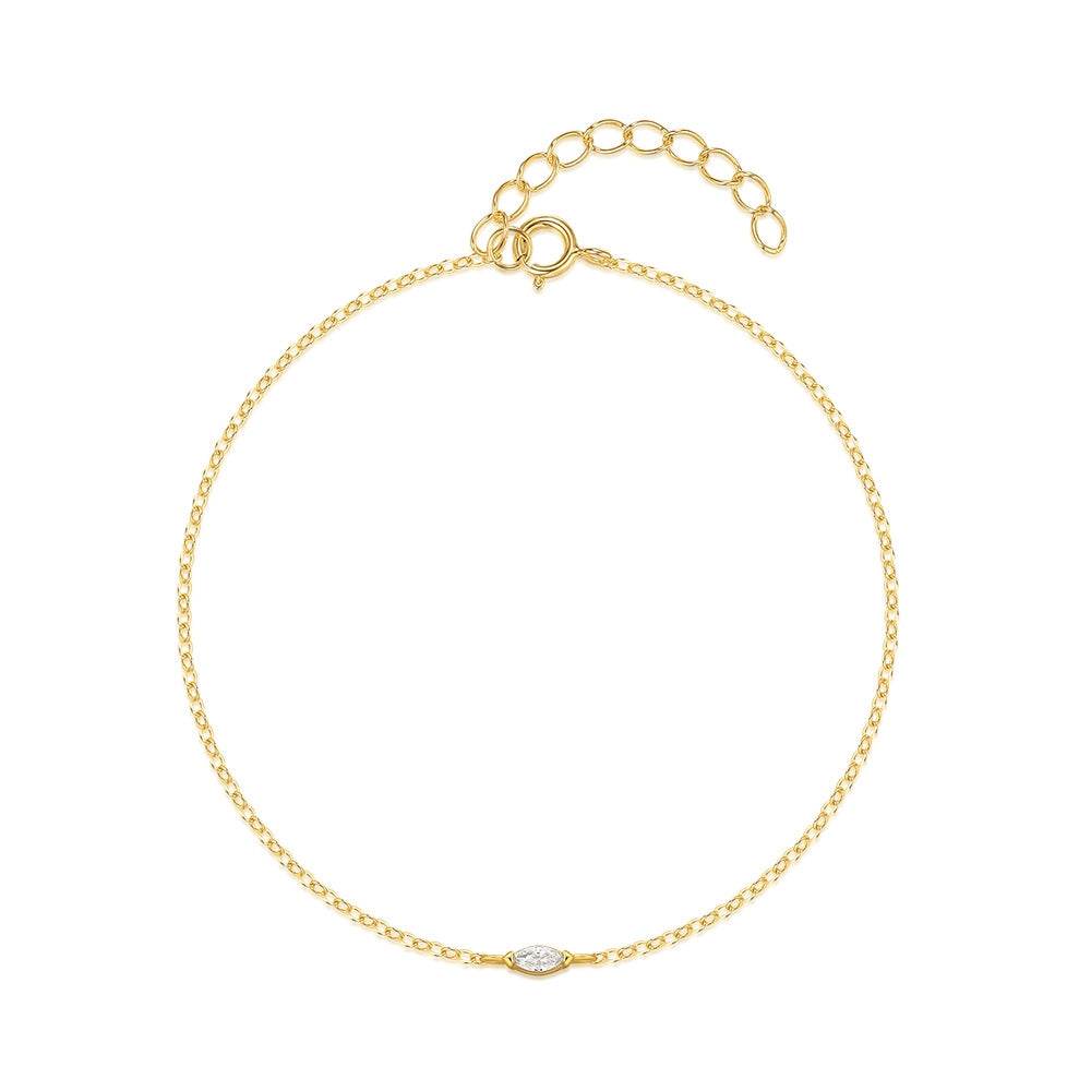 S925 sterling silver daily wear classic diamond studded bracelet for women - MOWTE