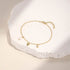 Light luxury s925 pure silver exquisite heart-shaped star moon pearl element layered bracelet - MOWTE