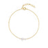 S925 sterling silver sliding women's irregular size pearl bracelet - MOWTE