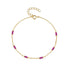 S925 sterling silver zircon colored bracelet - MOWTE