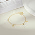 Stacked s925 sterling silver octagonal star studded diamond shaped pearl women's bracelet - MOWTE