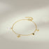 Stacked s925 sterling silver octagonal star studded diamond shaped pearl women's bracelet - MOWTE