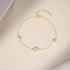 S925 pure silver five petal flower white pearl bracelet - MOWTE