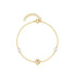 S925 pure silver five petal flower white pearl bracelet - MOWTE