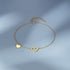 S925 sterling silver sized heart-shaped daily work women's bracelet - MOWTE