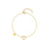 S925 sterling silver sized heart-shaped daily work women's bracelet - MOWTE