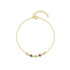 S925 pure silver daily outfit with colorful diamond pentagram layered women's bracelet - MOWTE