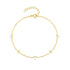 S925 pure silver octagonal star paired with pearl layered bracelet - MOWTE