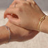Simplified s925 sterling silver snake bone chain knotted for couples to wear bracelet Valentine's Day gift - MOWTE