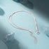 Fashionable minimalist s925 sterling silver double-layer chain bracelet for women - MOWTE
