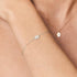 S925 pure silver single diamond inlaid round brand octagonal star women's bracelet - MOWTE