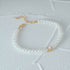 S925 pure silver pearl single diamond women's bracelet - MOWTE