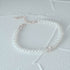 S925 pure silver pearl single diamond women's bracelet - MOWTE