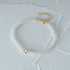 S925 pure silver pearl single diamond women's bracelet - MOWTE
