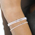 S925 pure silver pearl single diamond women's bracelet - MOWTE