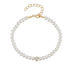 S925 pure silver pearl single diamond women's bracelet - MOWTE