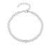 S925 pure silver pearl single diamond women's bracelet - MOWTE