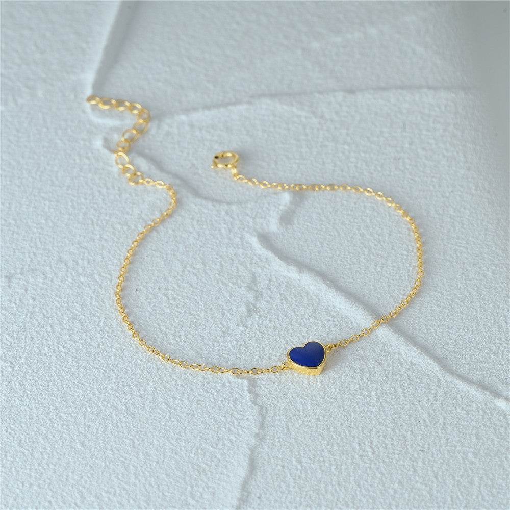 S925 Silver i Love Bracelet Love Drip Oil Love Bracelet Bracelet Bracelet - MOWTE