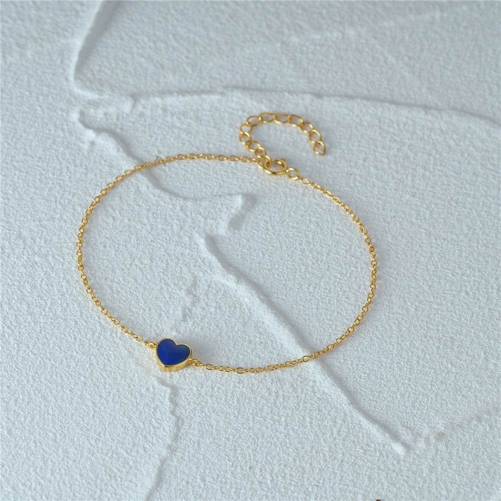 S925 Silver i Love Bracelet Love Drip Oil Love Bracelet Bracelet Bracelet - MOWTE