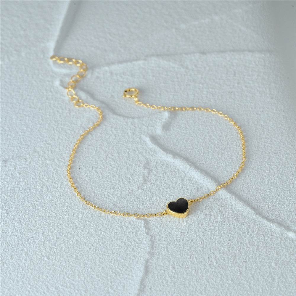 S925 Silver i Love Bracelet Love Drip Oil Love Bracelet Bracelet Bracelet - MOWTE
