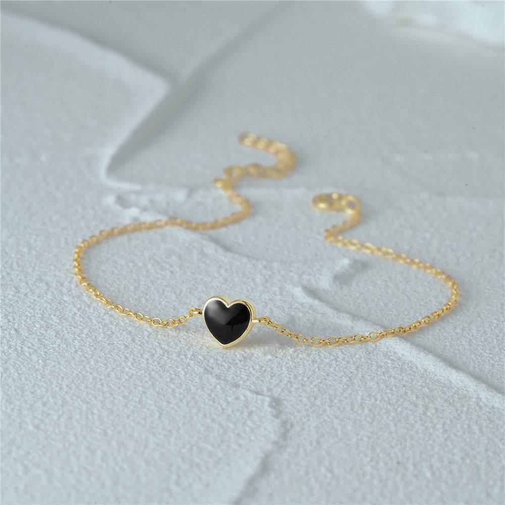 S925 Silver i Love Bracelet Love Drip Oil Love Bracelet Bracelet Bracelet - MOWTE