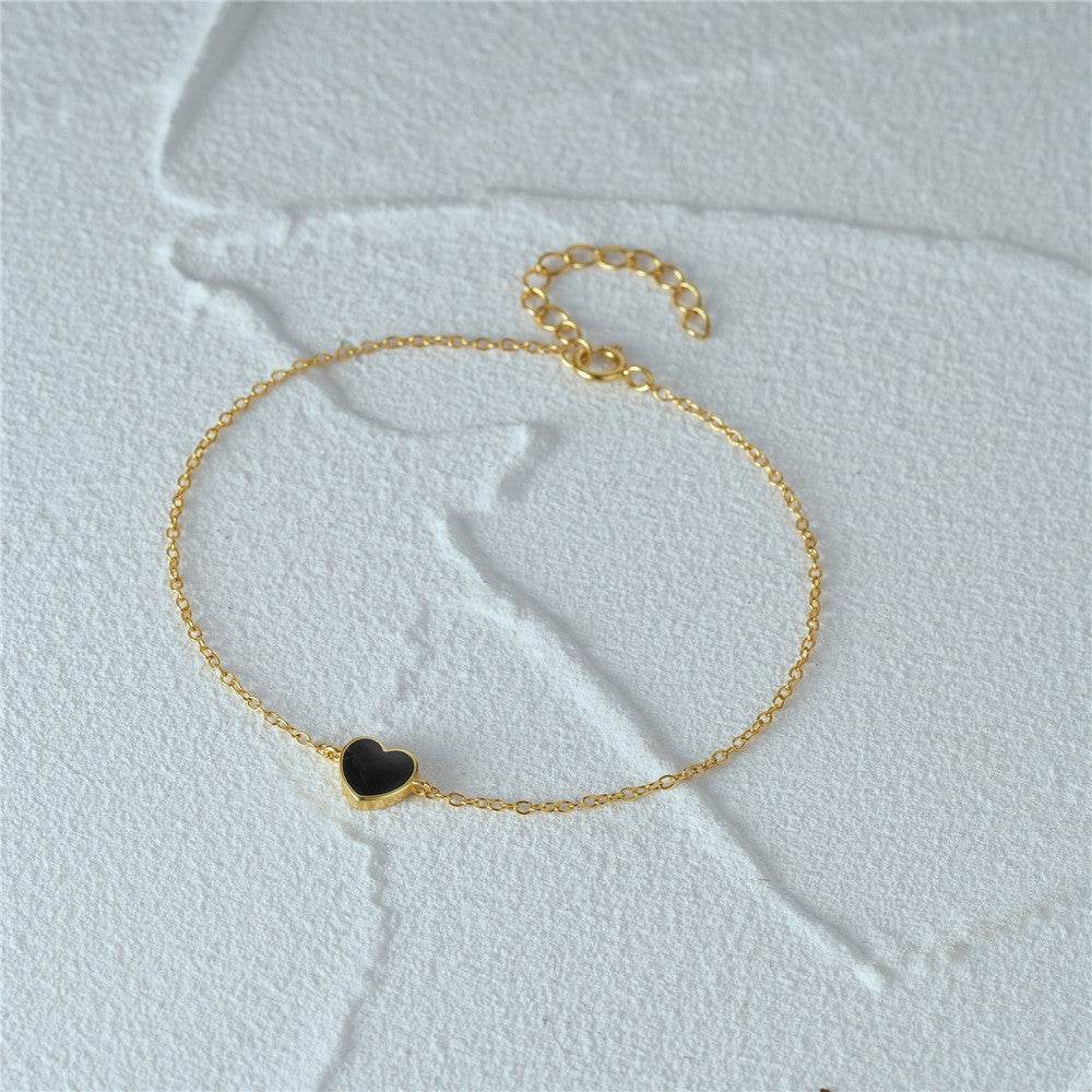 S925 Silver i Love Bracelet Love Drip Oil Love Bracelet Bracelet Bracelet - MOWTE