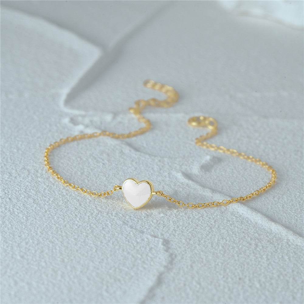 S925 Silver i Love Bracelet Love Drip Oil Love Bracelet Bracelet Bracelet - MOWTE