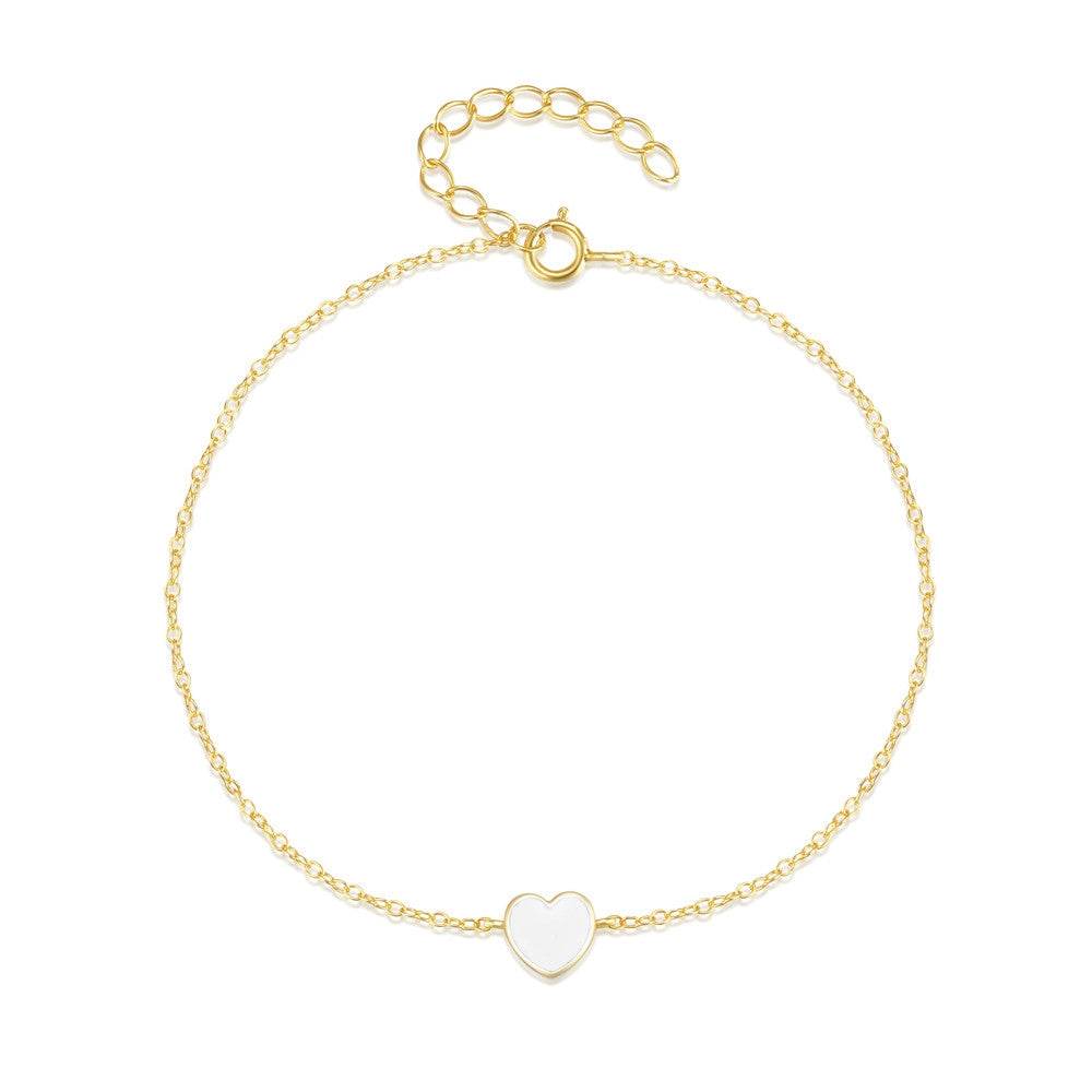 S925 Silver i Love Bracelet Love Drip Oil Love Bracelet Bracelet Bracelet - MOWTE