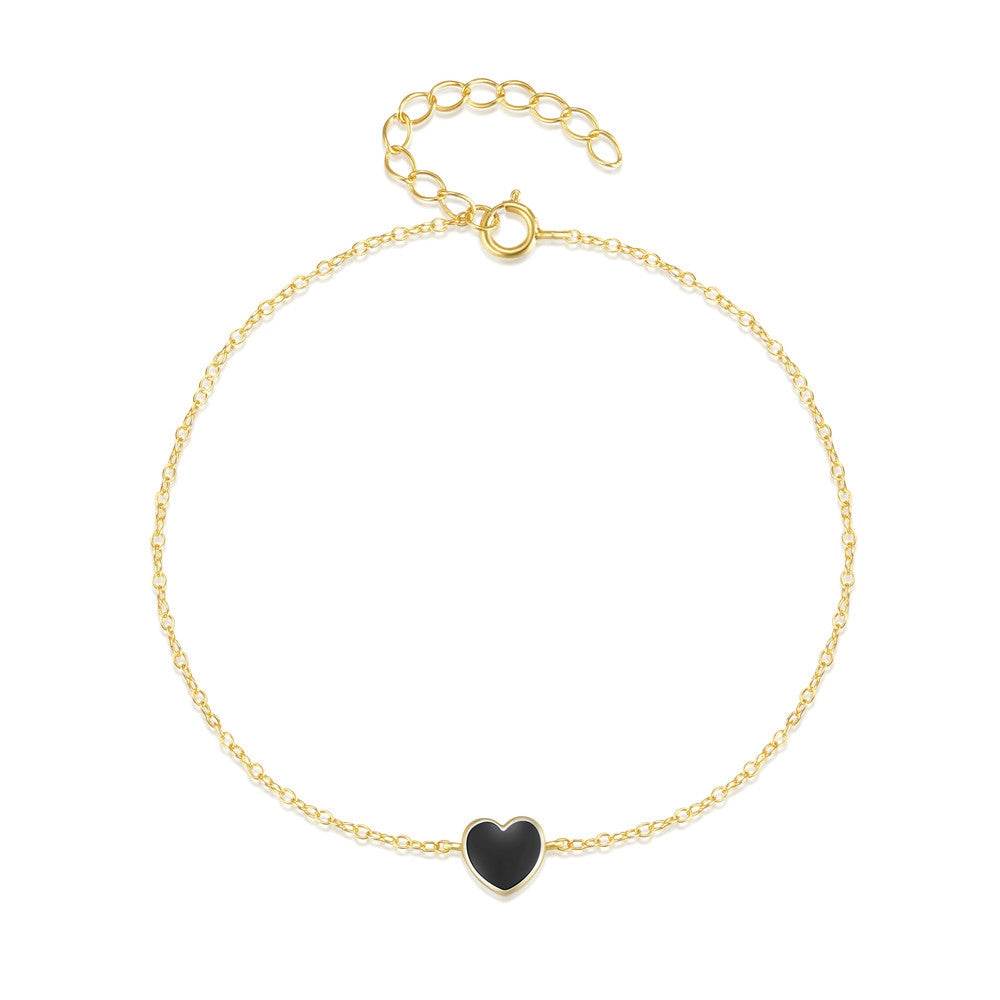 S925 Silver i Love Bracelet Love Drip Oil Love Bracelet Bracelet Bracelet - MOWTE