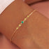 S925 sterling silver colorful 5-piece diamond studded daily matching women's bracelet - MOWTE