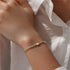 S925 sterling silver eyes devil's eye diamond studded daily outfit women's bracelet - MOWTE