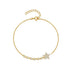 S925 pure silver pentagram diamond encrusted women's bracelet - MOWTE