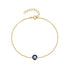 S925 pure silver devil's eye oil drip daily matching bracelet for women - MOWTE